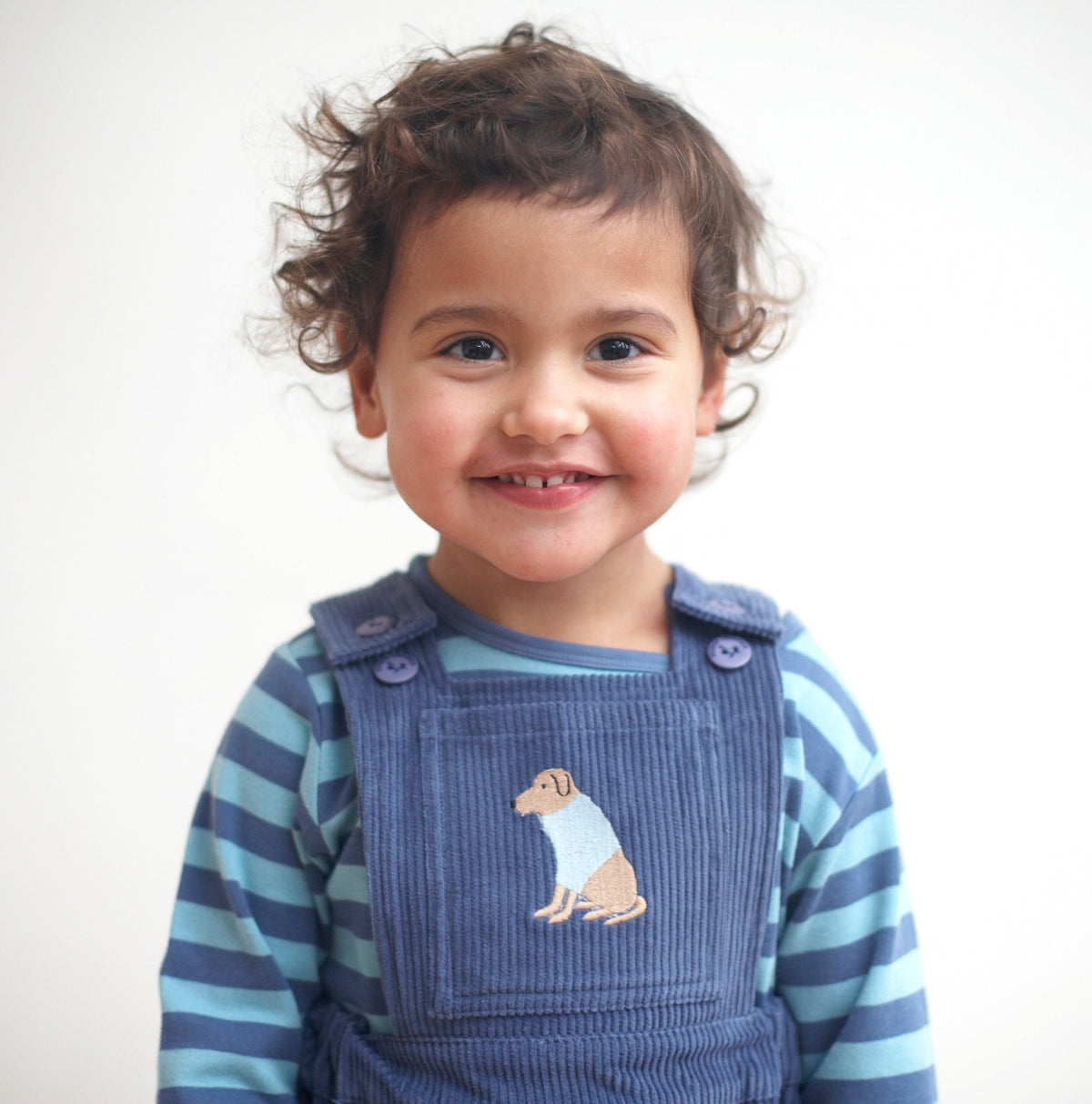 Pigeon Pinafore Dress Sleeveless - Night Blue