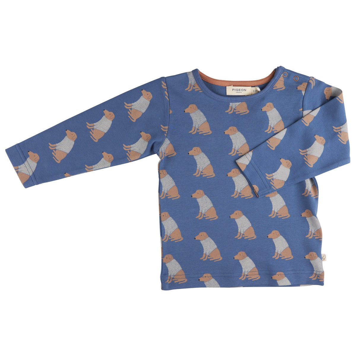 Pigeon T-Shirt Long Sleeve - Labrador Night Blue