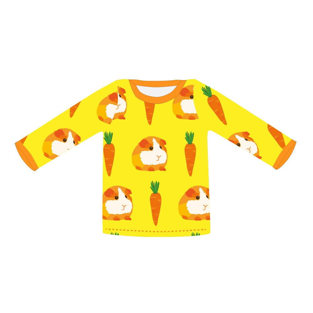 Pikolo T-Shirt Long Sleeve - Guinea Pig & Carrot