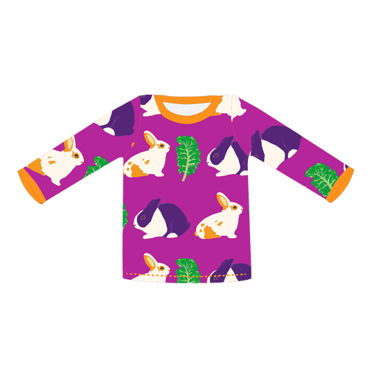 Pikolo T-Shirt Long Sleeve - Rabbit & Kale
