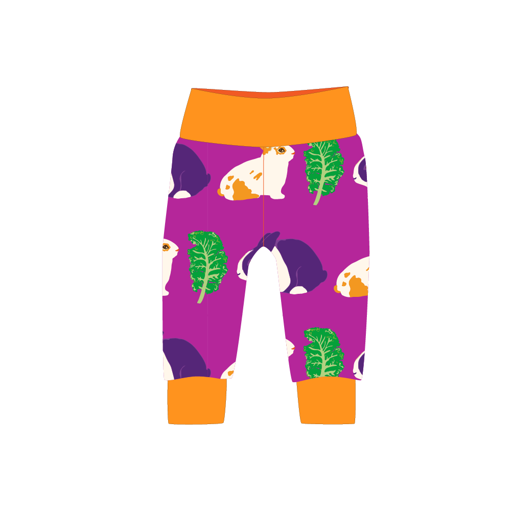 Pikolo Cuff Trousers - Rabbit & Kale