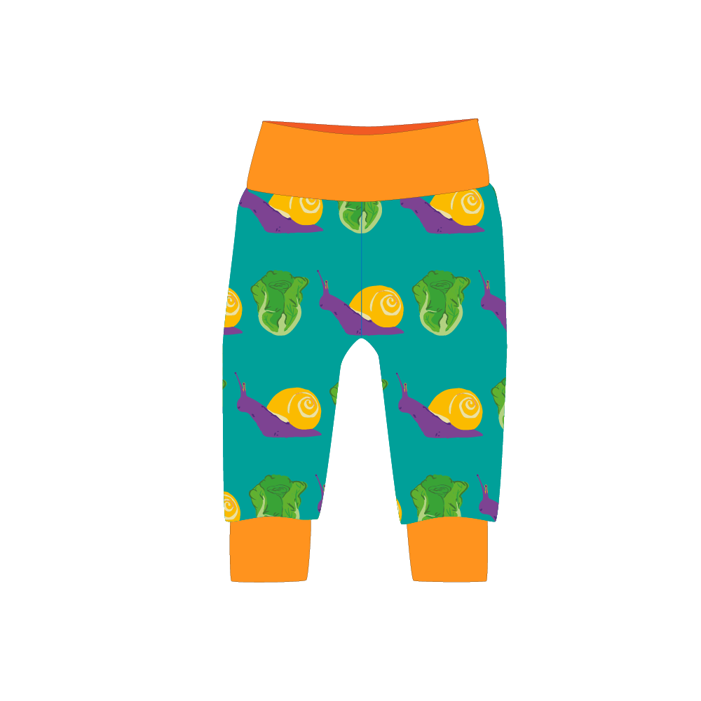 Pikolo Cuff Trousers - Snail & Lettuce