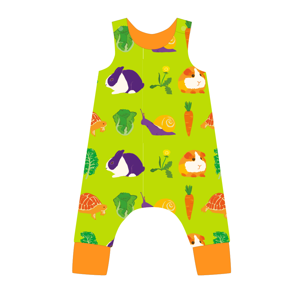 Pikolo Lined Dungarees - Hungry Herbivores