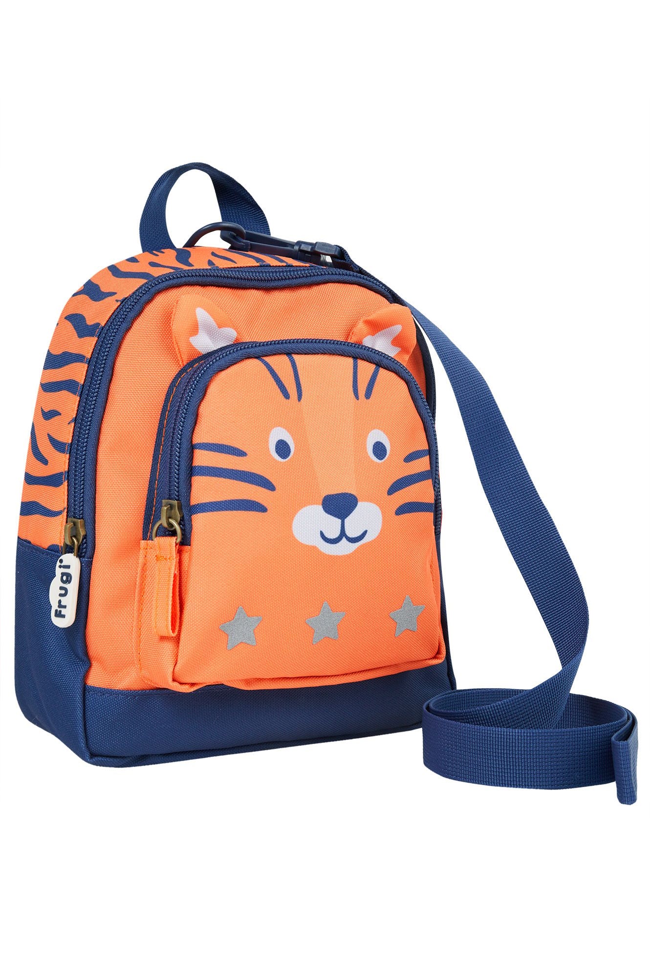 Frugi Little Adventurers Backpack Salamander/Tiger - Orange