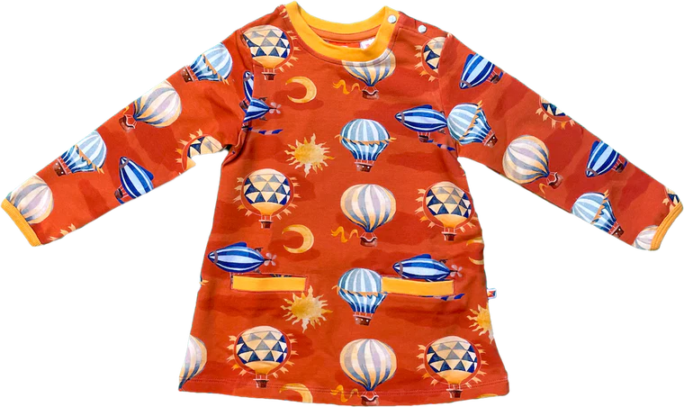 Curious Stories Dress With Pockets - Balloons