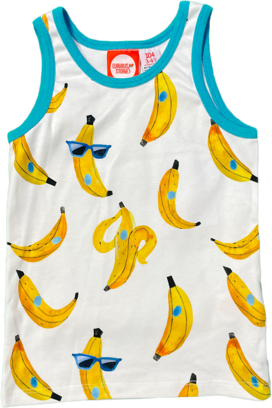 Curious Stories Vest Tank Top - Banana