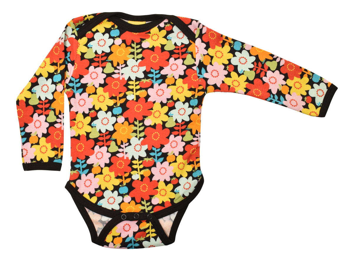 DUNS Sweden Bodysuit Long Sleeve - Flower Pot