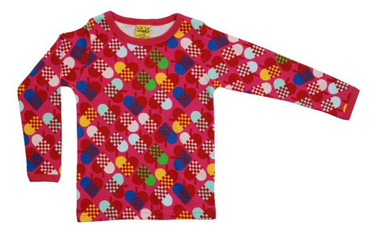 DUNS Sweden Long Sleeve Top - Hearts