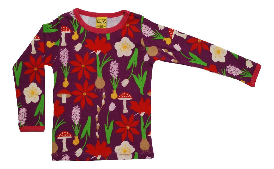 DUNS Sweden Top Long Sleeve - Winter Flowers