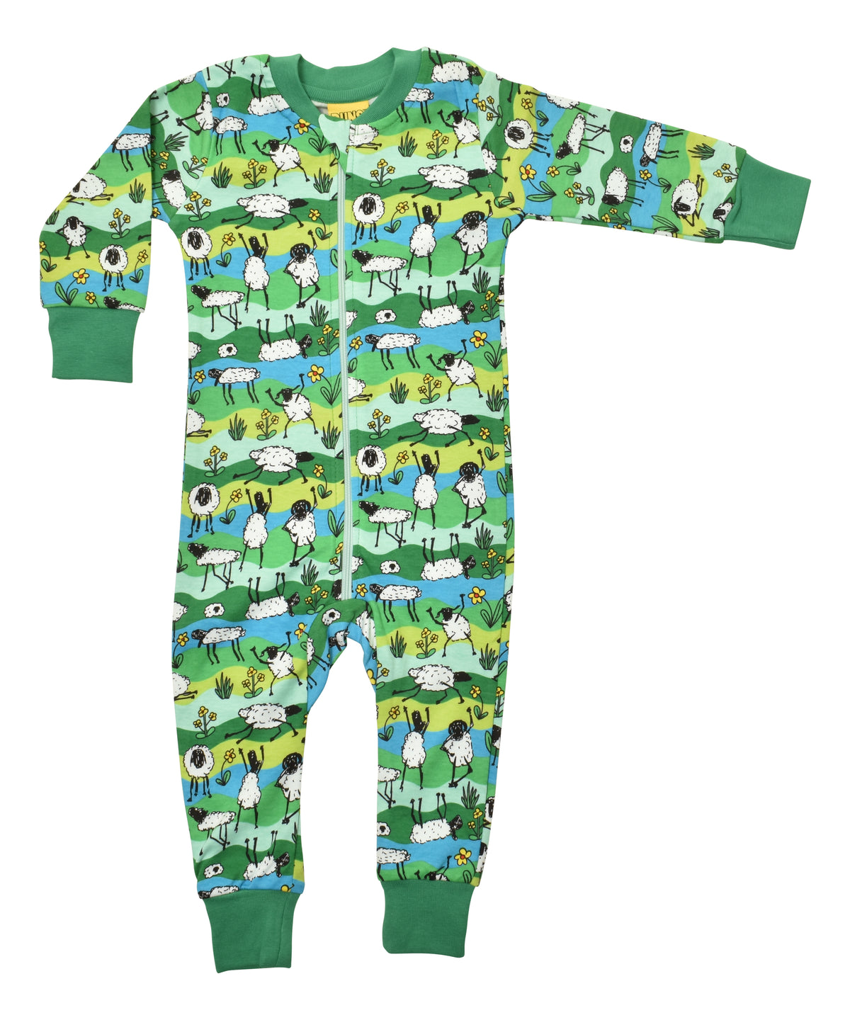 DUNS Sweden Long Leg Zip Suit Long Sleeve - Sheep Tricks