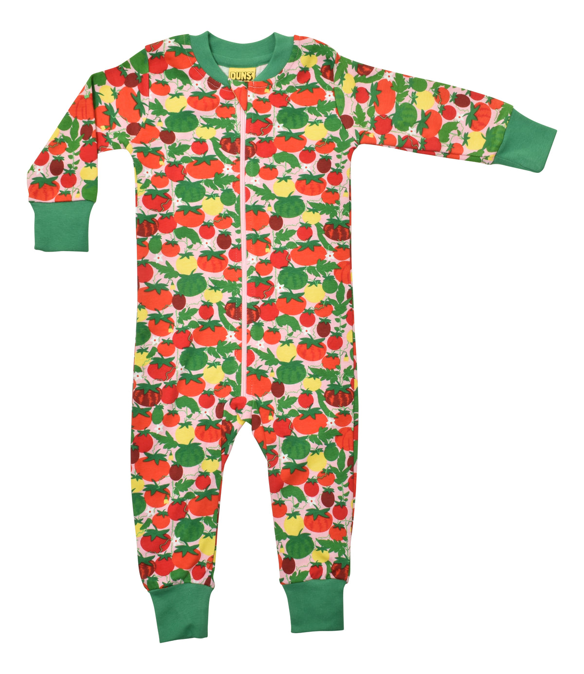 DUNS Sweden Long Leg Zip Suit Long Sleeve - Tomatoes Pink