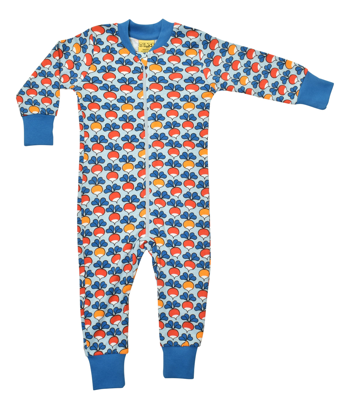 DUNS Sweden Long Leg Zip Suit Long Sleeve - Multi Radish Blue