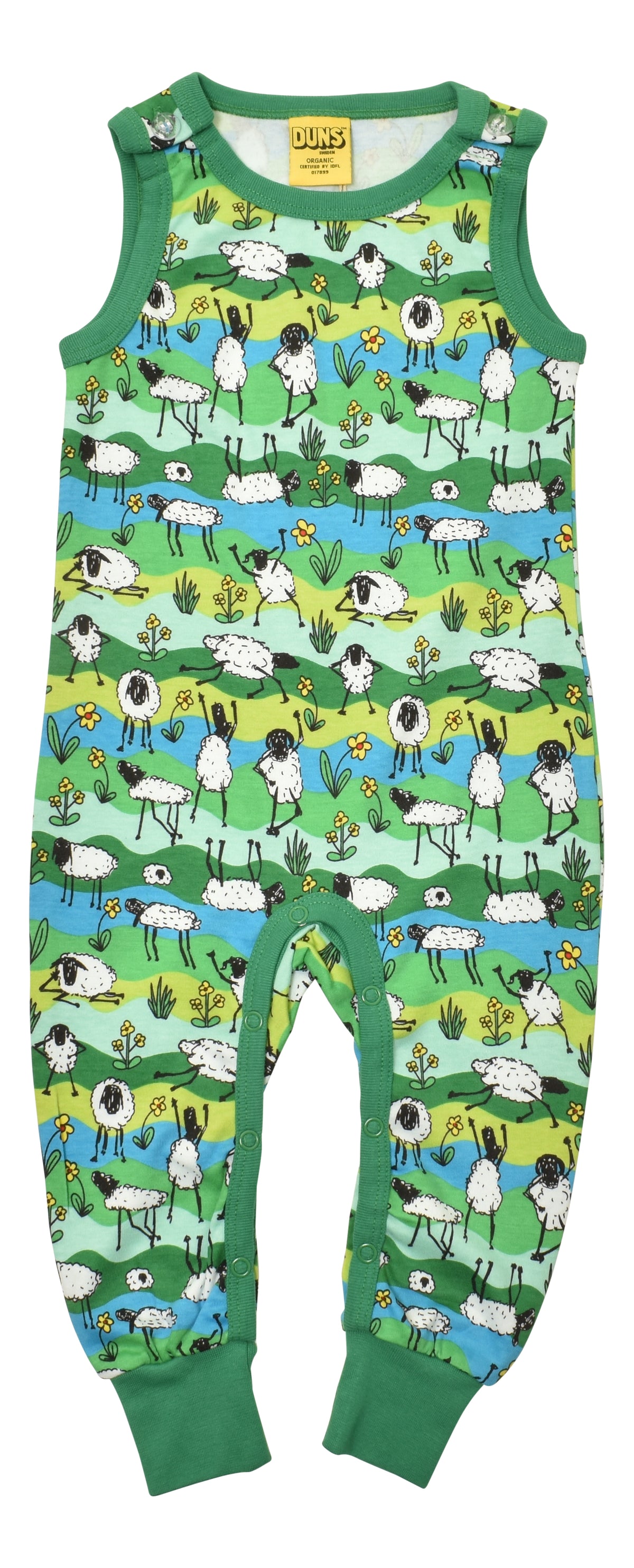 DUNS Sweden Sleeveless Dungarees - Sheep Tricks