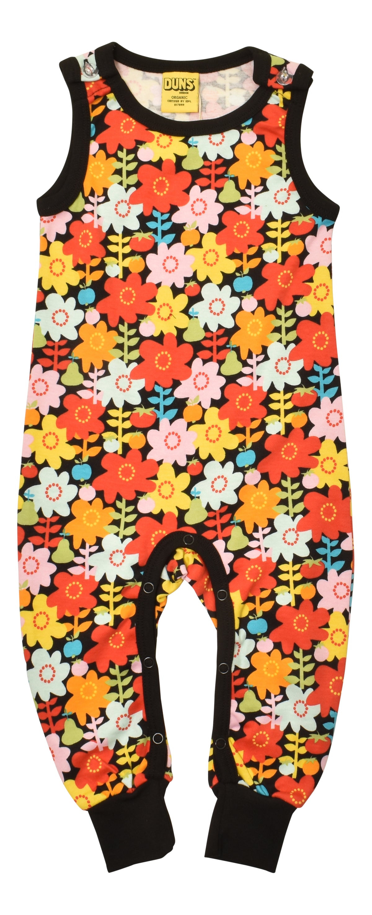 DUNS Sweden Sleeveless Dungarees - Flower Pot