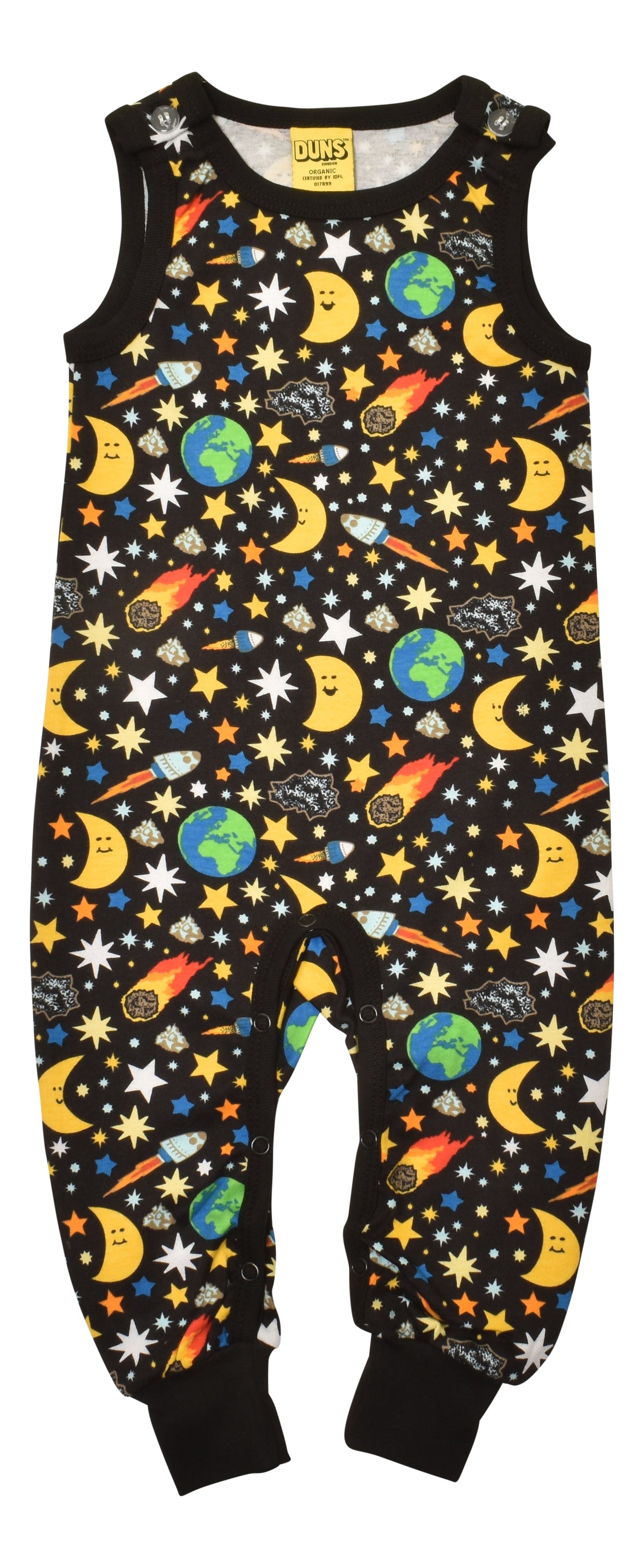 DUNS Sweden Sleeveless Dungarees - Mother Earth Black