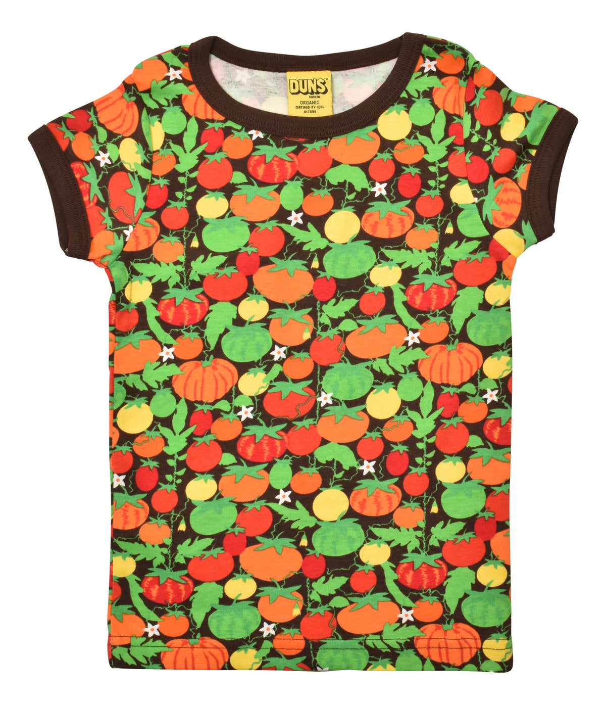 DUNS Sweden T-Shirt Short Sleeve - Tomatoes Dark Brown