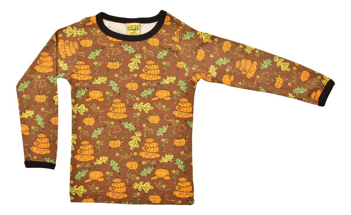 DUNS Sweden T-Shirt Long Sleeve - Pumpkin Family Brown