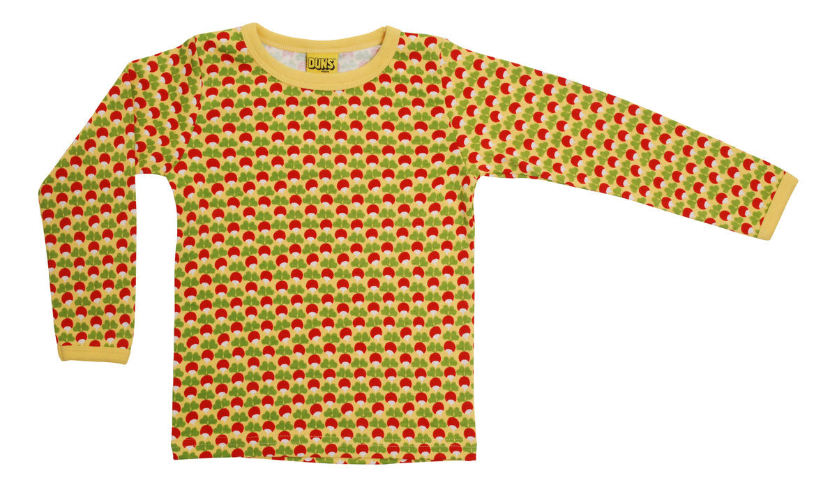 DUNS Sweden Top Long Sleeve - Radish Daffodil