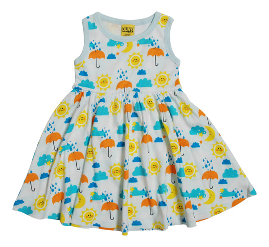 DUNS Sweden Sun and Rain - Sleeveless gathered dress