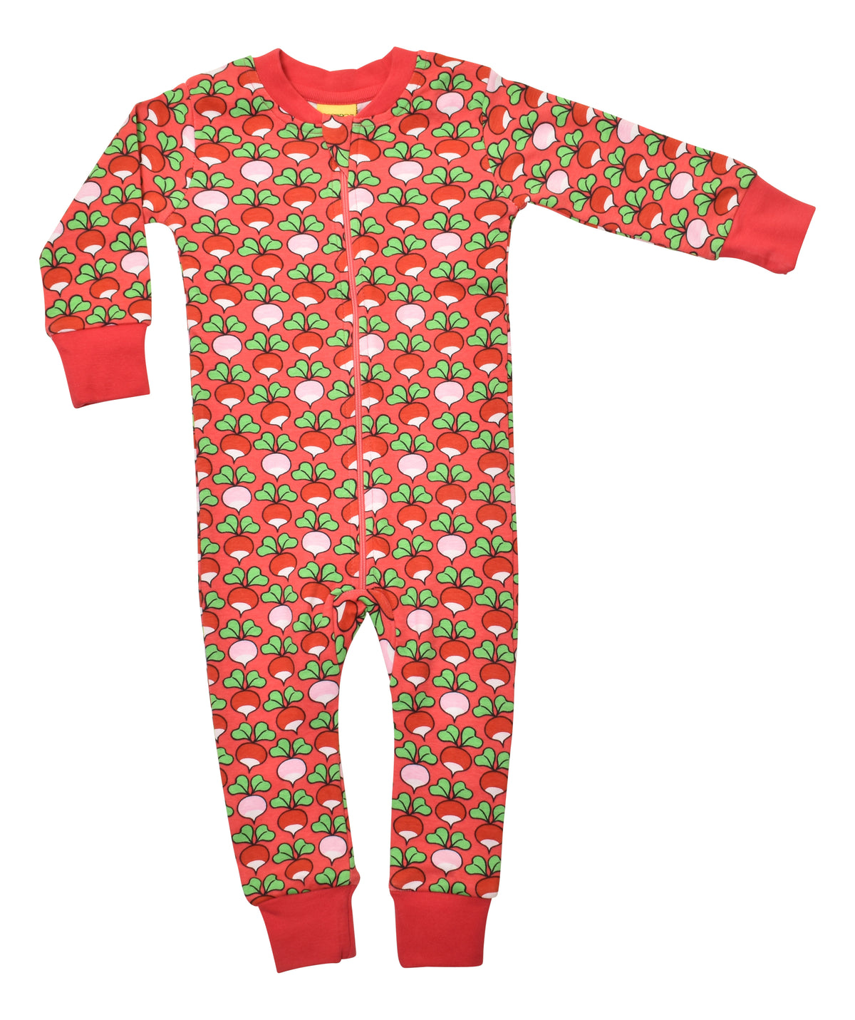 DUNS Sweden Zip Suit Long Sleeve - Multi Radish Rouge Red