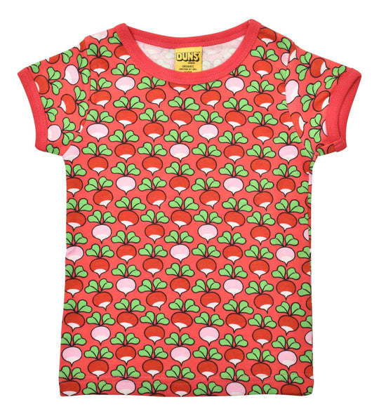 DUNS Sweden Top Short Sleeve - Red Rouge Radish