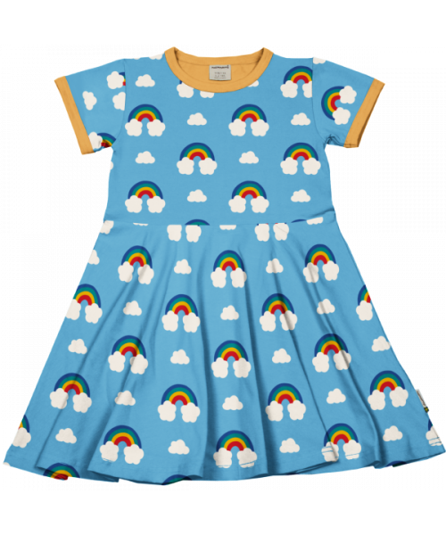 Maxomorra Dress Circle Short Sleeve - Rainbow
