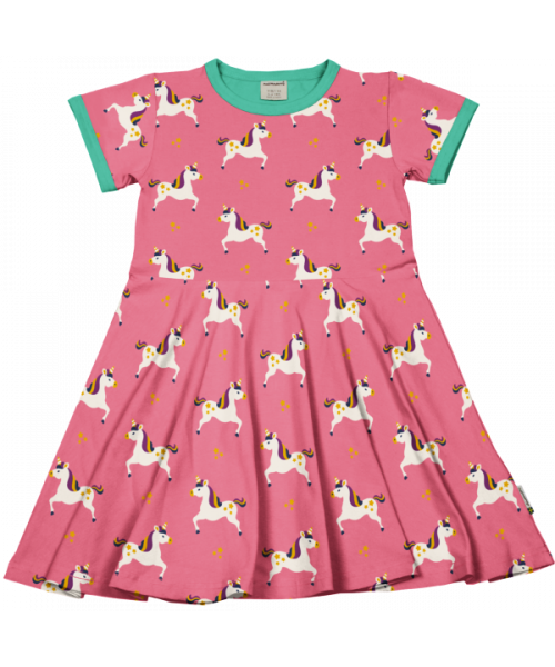 Maxomorra Dress Circle Short Sleeve - Unicorn