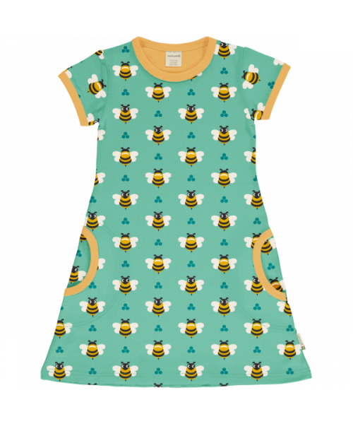 Maxomorra A-Line Dress Short Sleeve - Bee