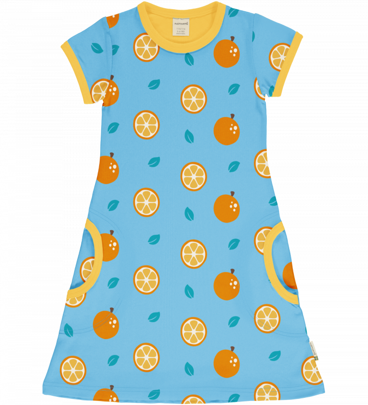 Maxomorra Dress Short Sleeve - Orange