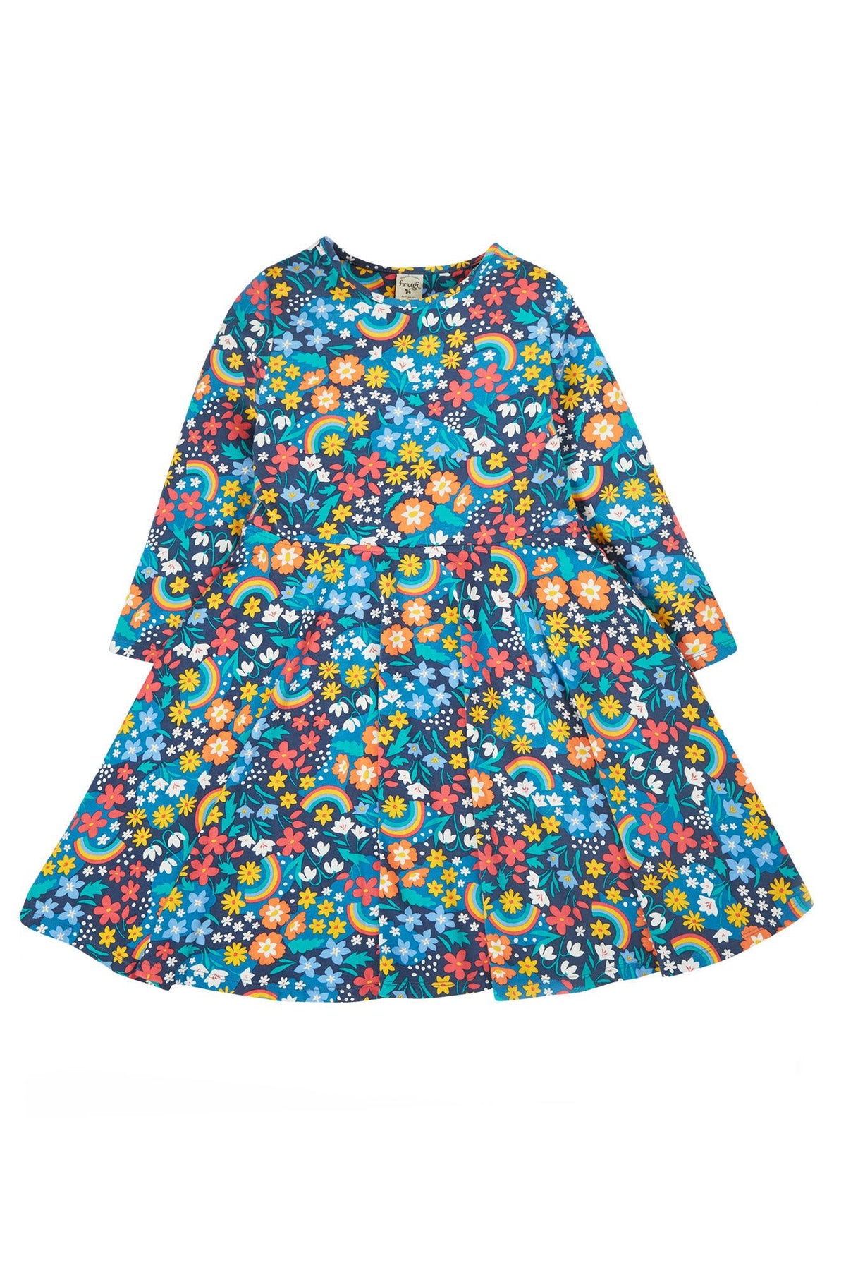 Frugi Sofia Skater Dress Long Sleeve - Winter Hedgerow