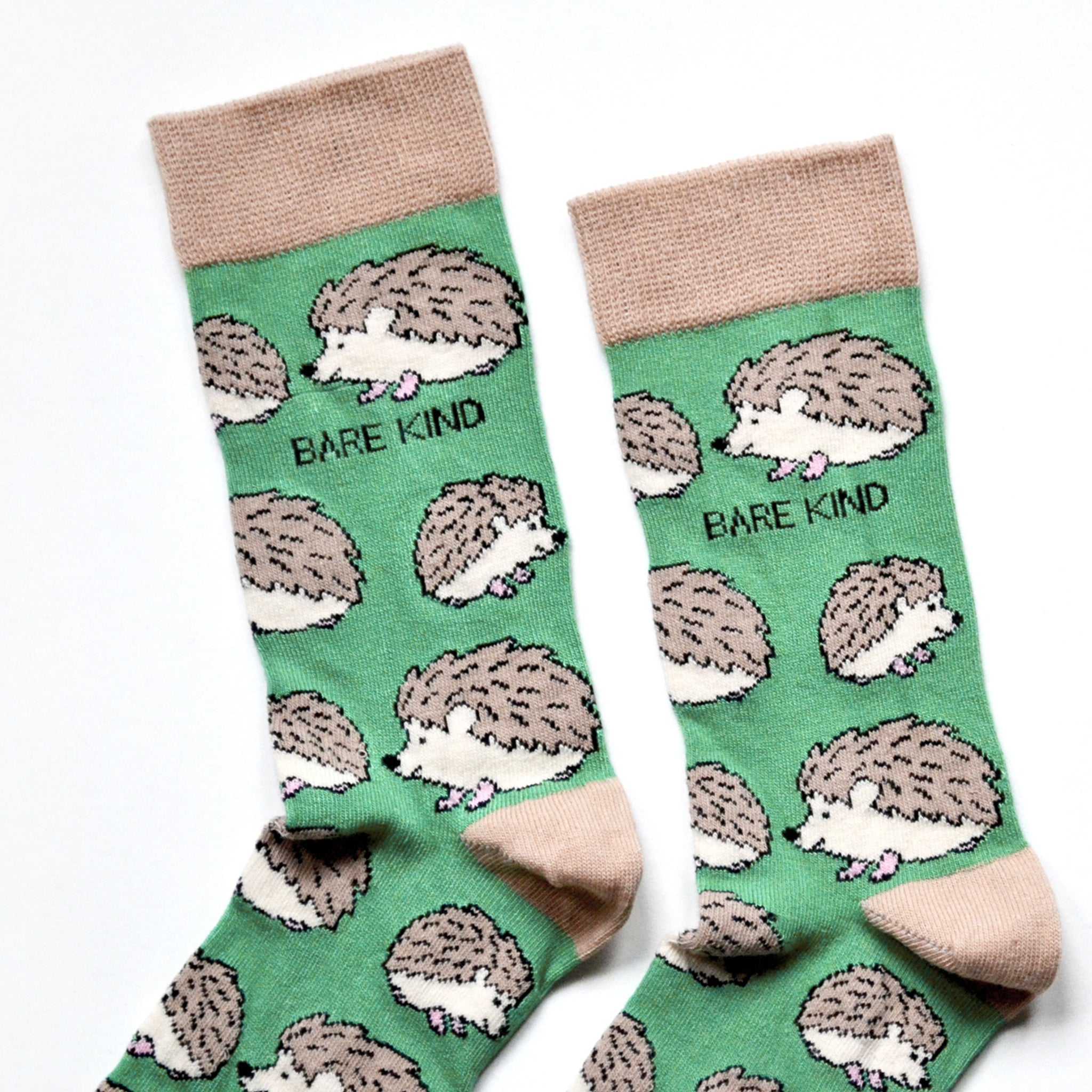 Bare Kind Bamboo Socks - Kids- Toffee Hedgehog