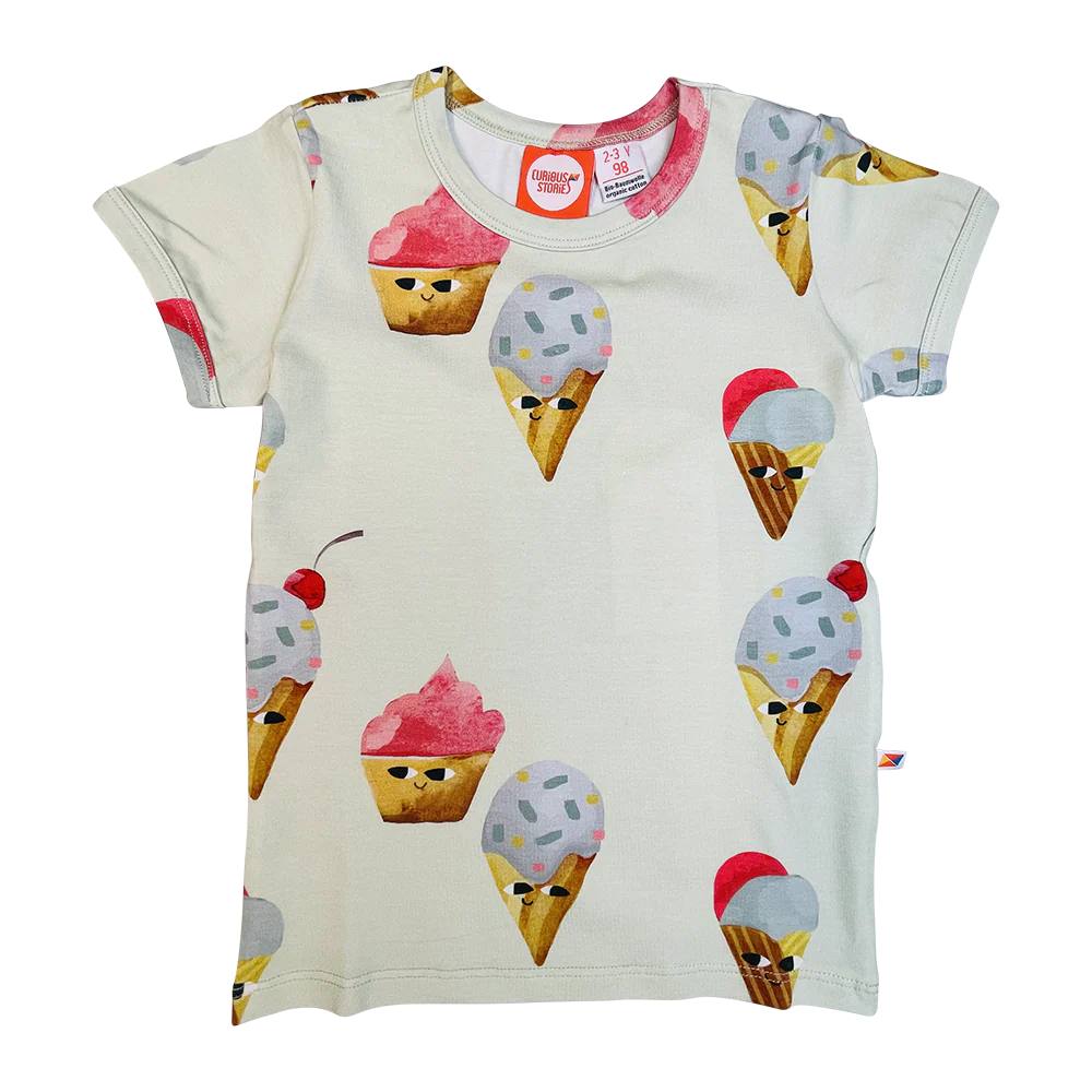 Curious Stories T-Shirt - Ice Cream All Over Print