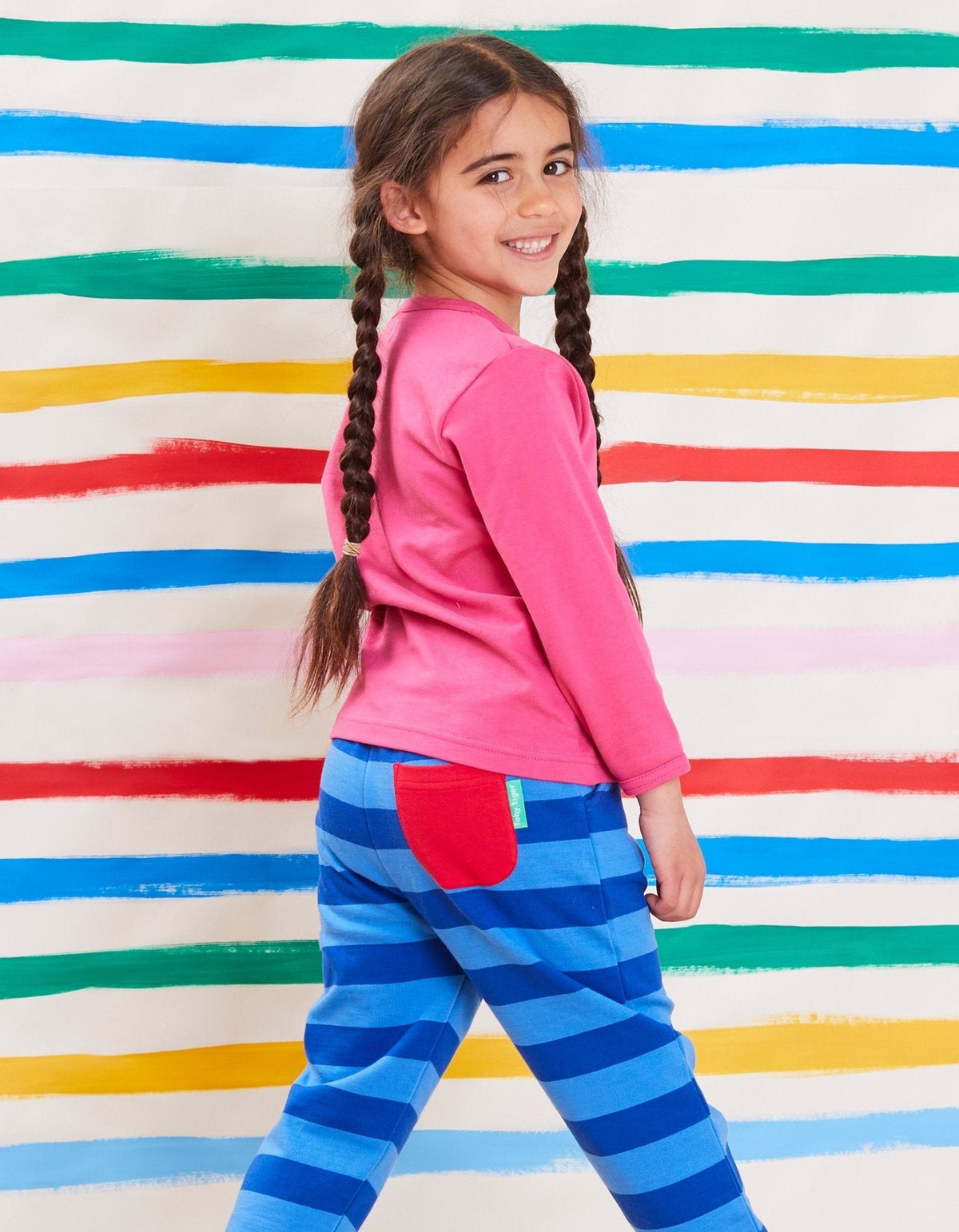 Toby Tiger Organic Basic Top Long Sleeve - Pink
