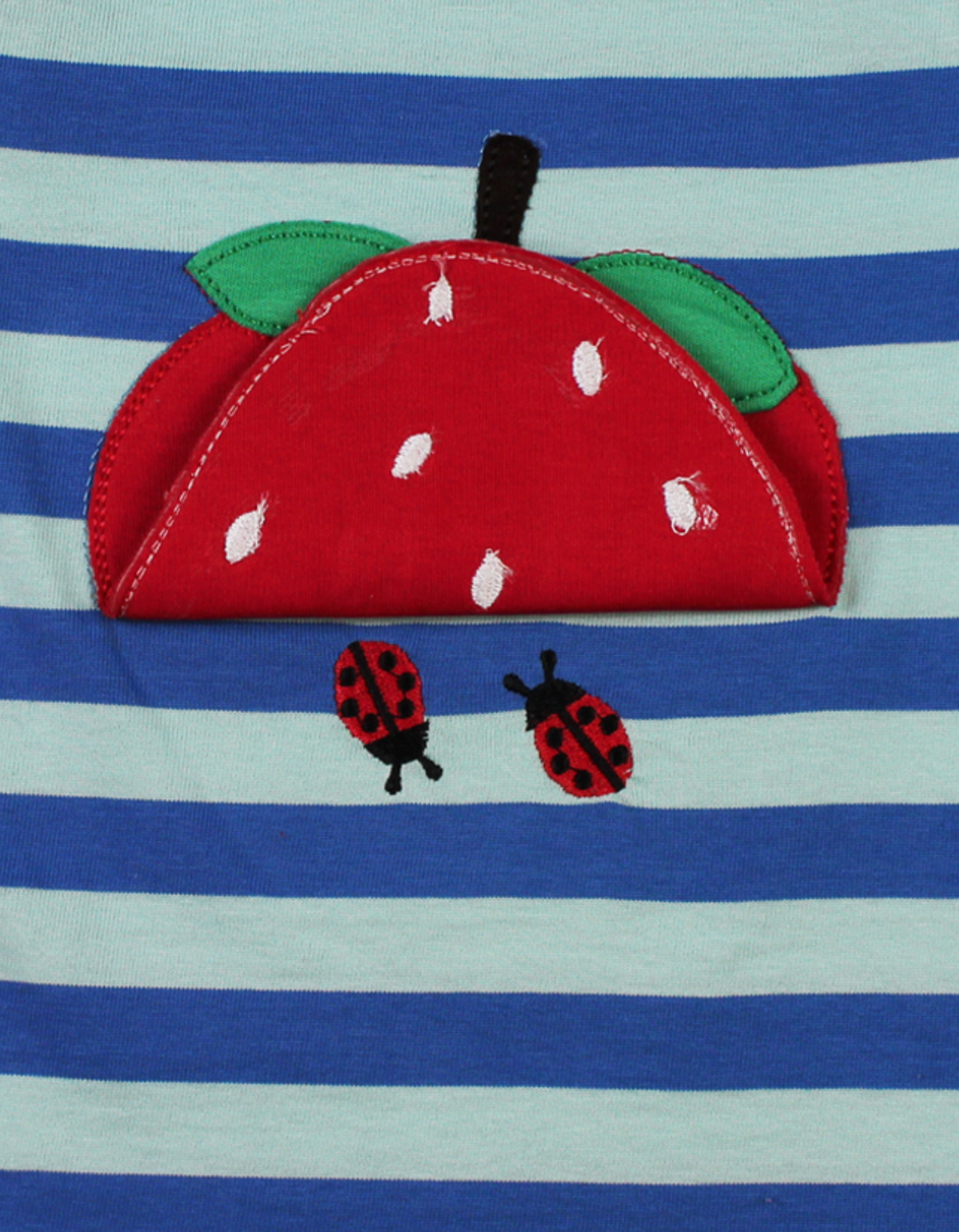 Toby Tiger Organic T-Shirt Short Sleeve - Strawberry Applique