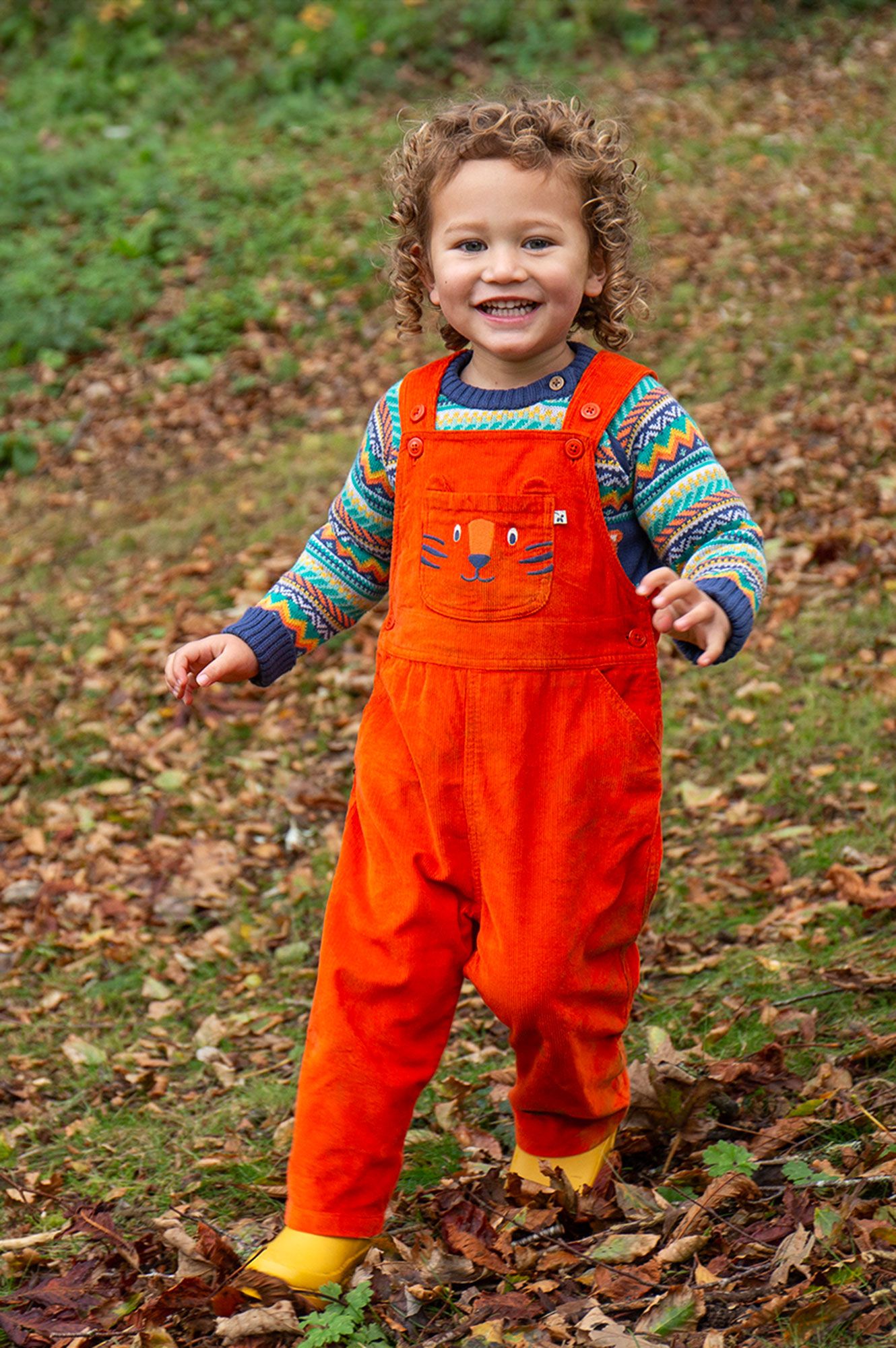 Frugi Fowey Fairisle Knitted Jumper Fairisle/Tiger - Navy