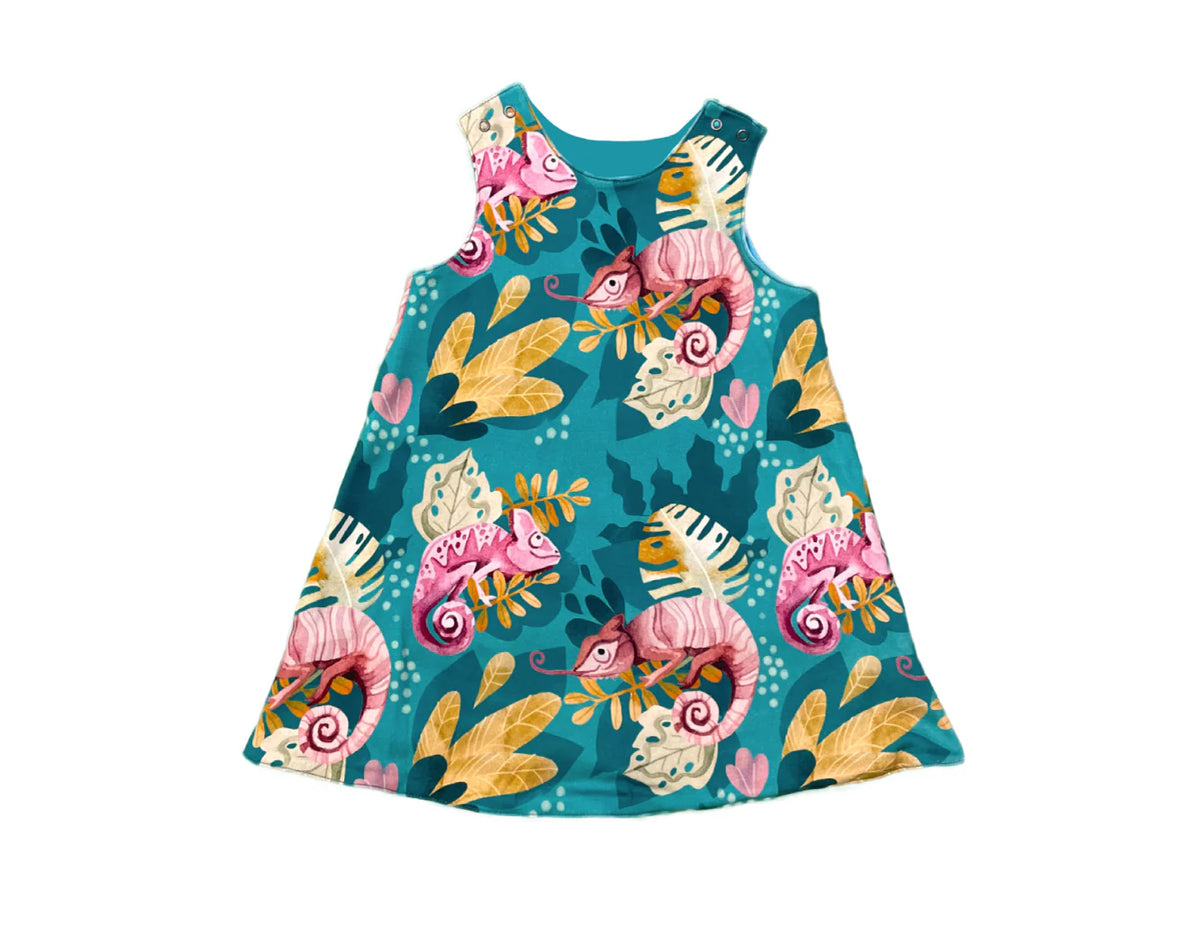 Curious Stories Dress Reversible - Chameleon