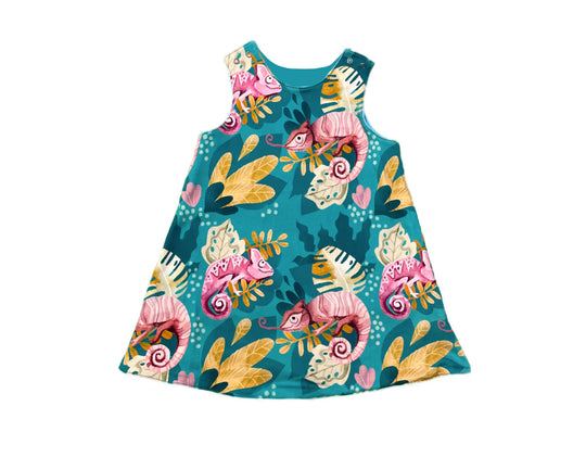 Curious Stories Dress Reversible - Chameleon