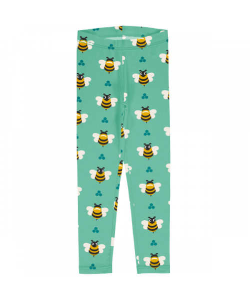 Maxomorra Leggings - Bee - Green