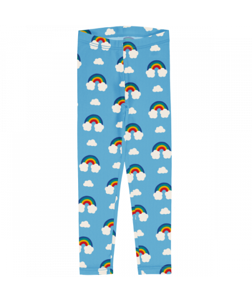 Maxomorra Leggings  Rainbow - Light Blue