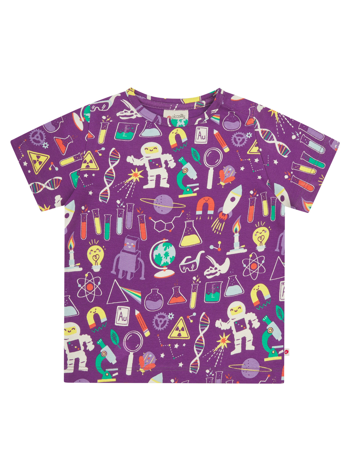 Piccalilly T-Shirt All Over Print Short Sleeve - Science