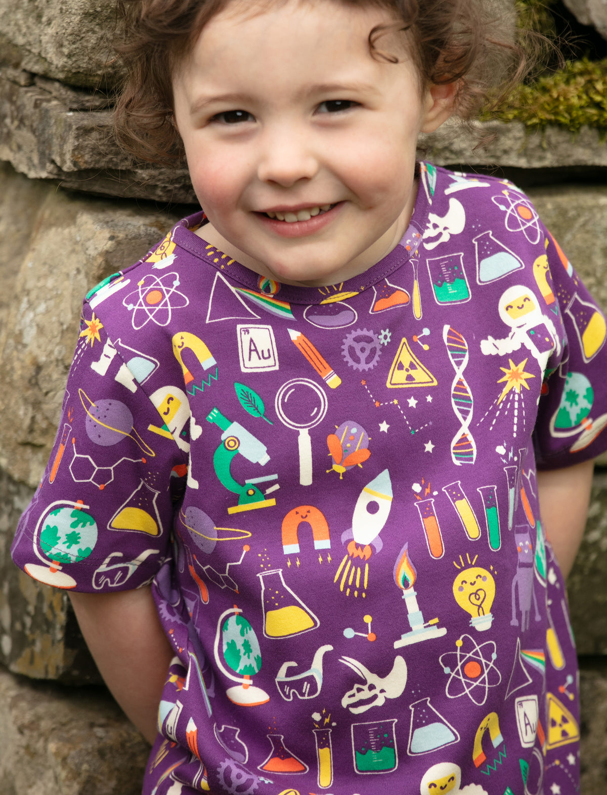 Piccalilly T-Shirt All Over Print Short Sleeve - Science