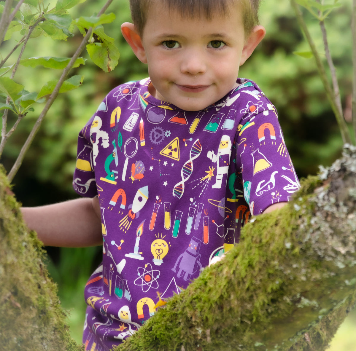 Piccalilly T-Shirt All Over Print Short Sleeve - Science