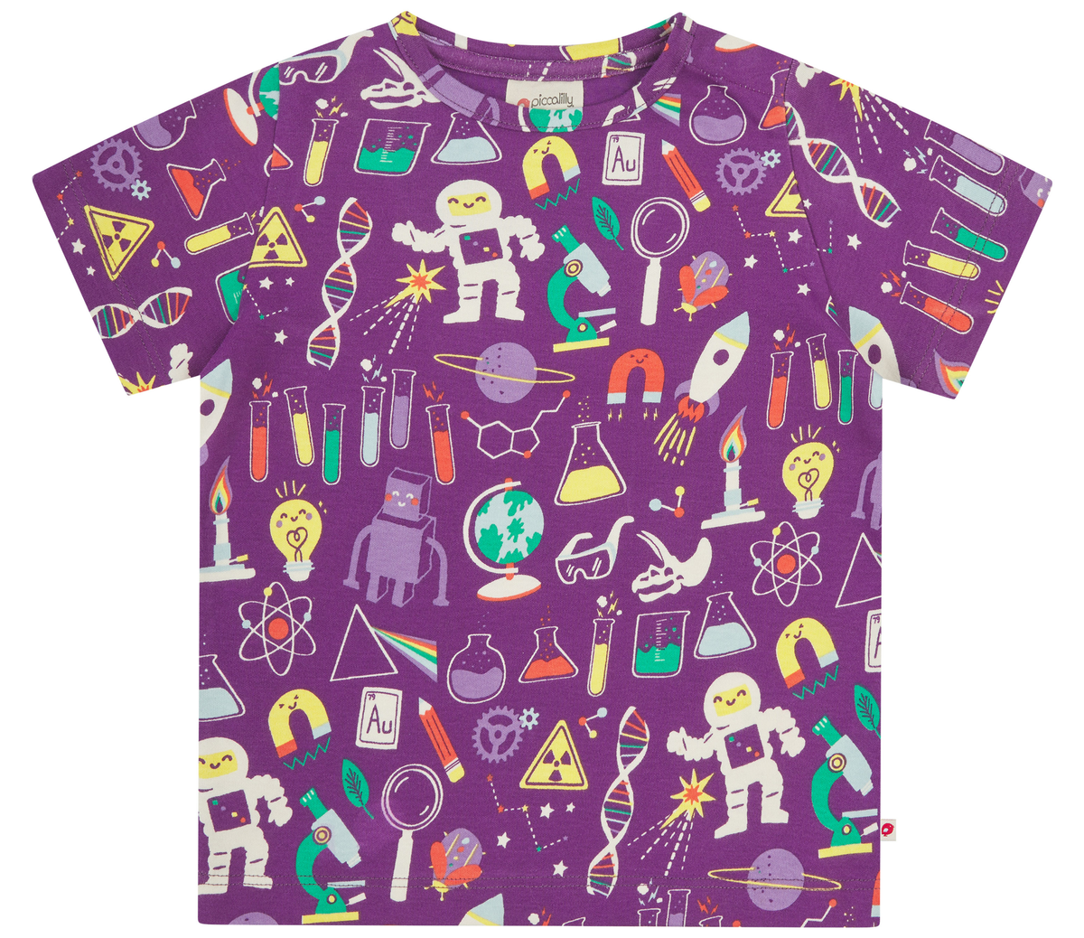 Piccalilly T-Shirt All Over Print Short Sleeve - Science