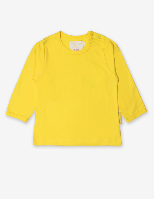 Toby Tiger Organic Basic Long Sleeve Top - Yellow