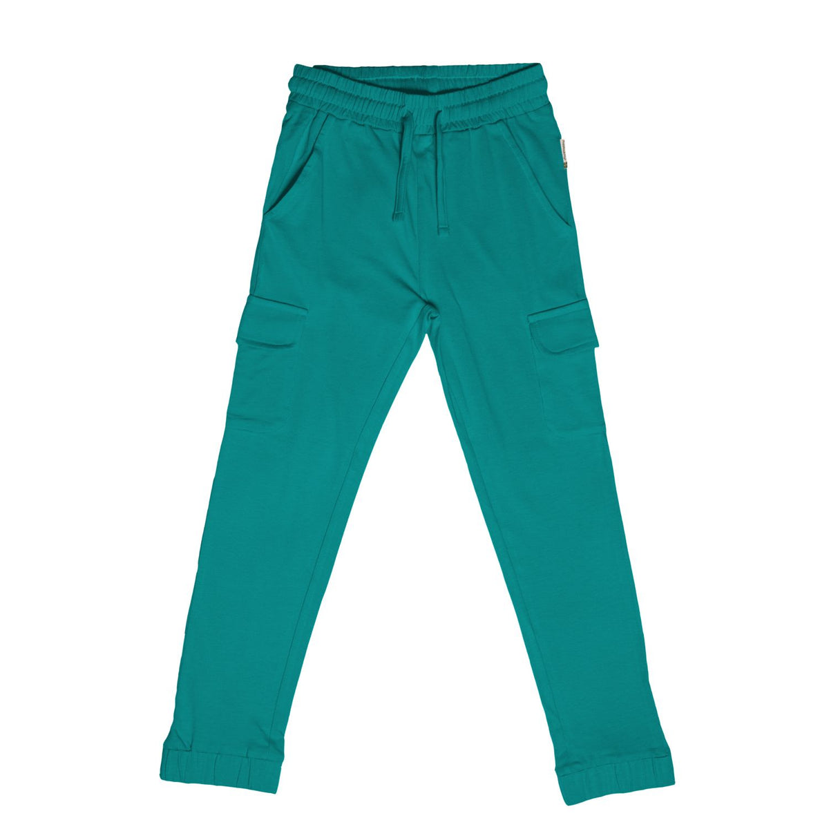 Maxomorra Pants Cargo Sweat - Petrol