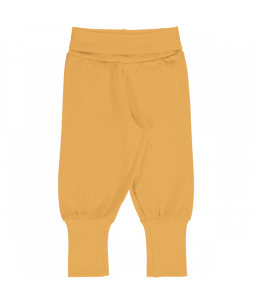 Maxomorra Pants Waist Solid Yellow