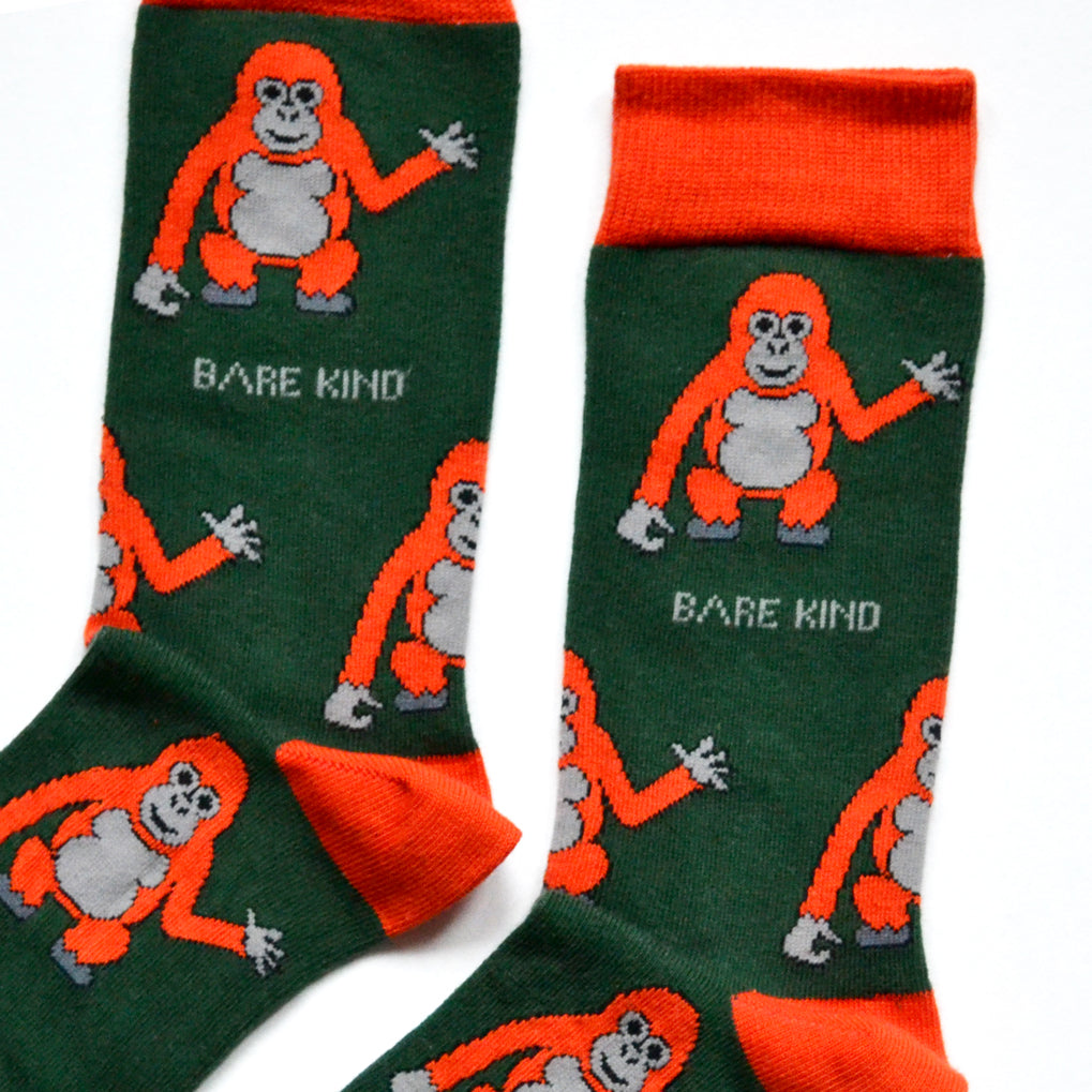 Bare Kind Bamboo Socks - Kids - Orangutan