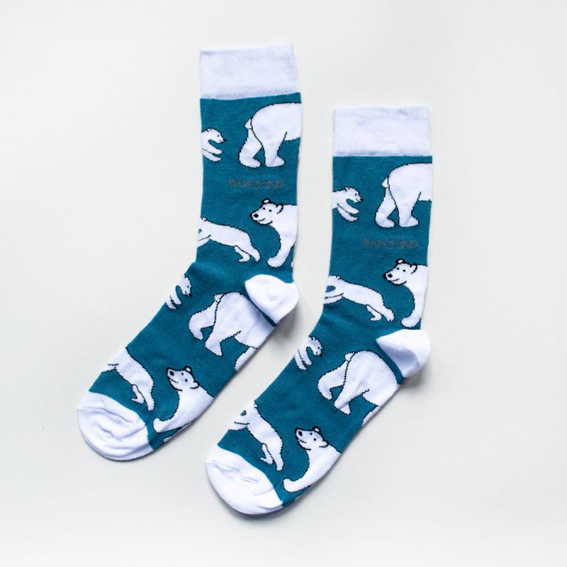 Bare Kind Adult Bamboo Socks - Polar Bear
