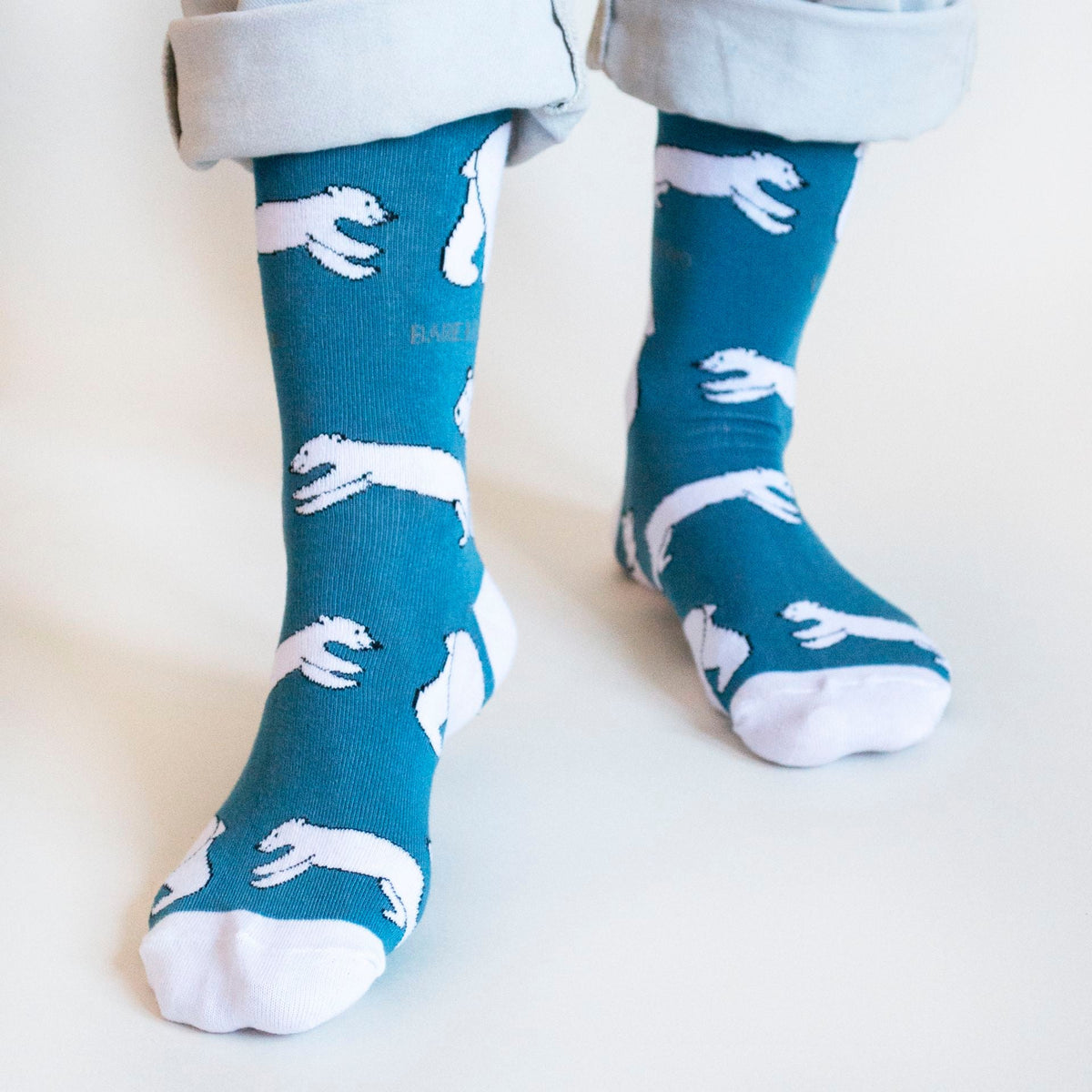 Bare Kind Adult Bamboo Socks - Polar Bear