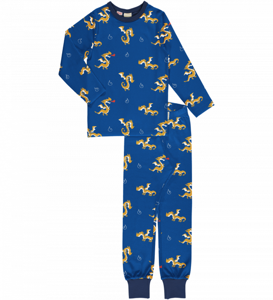 Maxomorra Pyjama Set Long Sleeve - Dragon